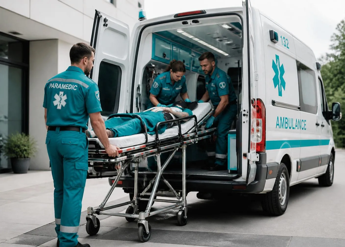 Ambulância da NHC Saúde disponível para acionamento