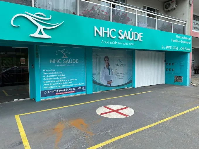 Fachada da unidade da NHC Saúde